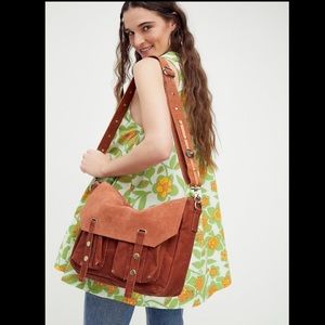 Free People New Road Messenger Burnt Clay Brown